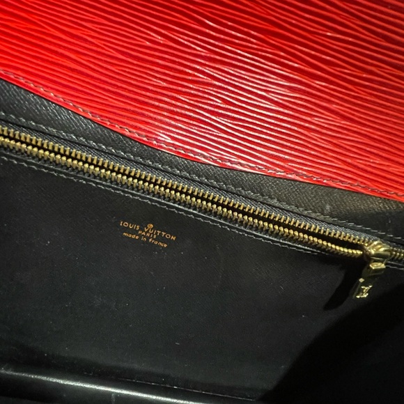 Louis Vuitton vintage clutch red épi - Picture 6 of 12